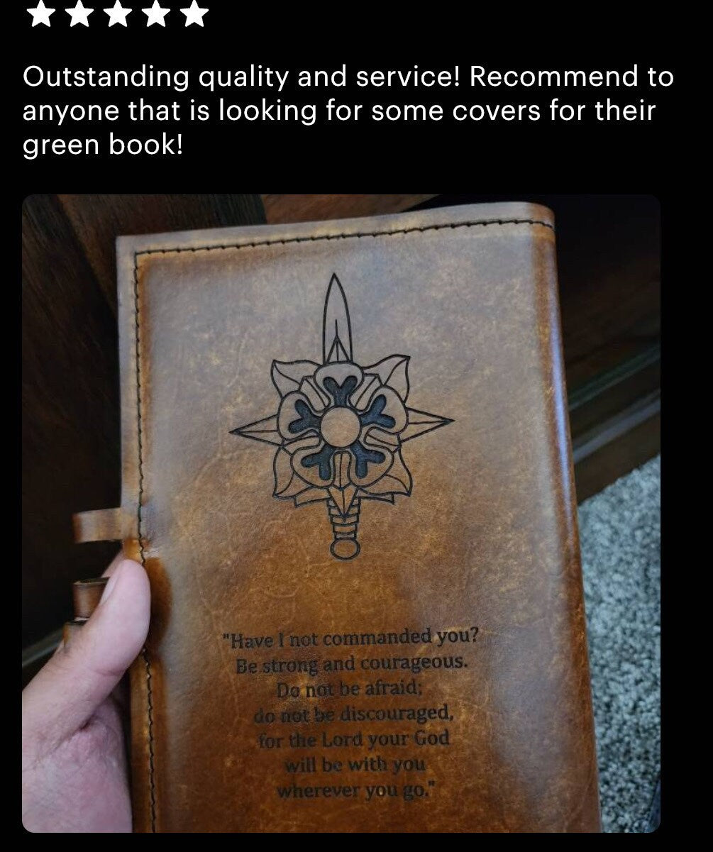 UPGRADE - Custom Quote Engraving Upgrade | Add a Personalized Quote to the Back of Your Leather Book Cover