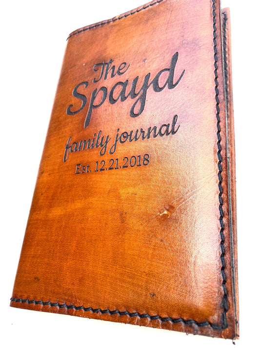 Personalized Leather Family Journal