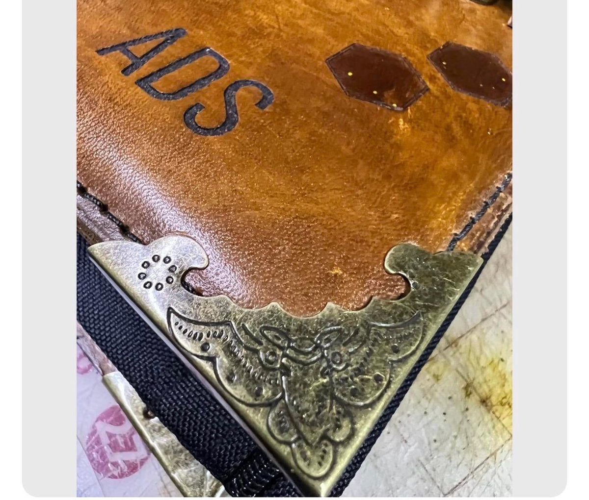 Upgrade - Antique Brass Corner Protectors | Leather Book Cover Upgrade