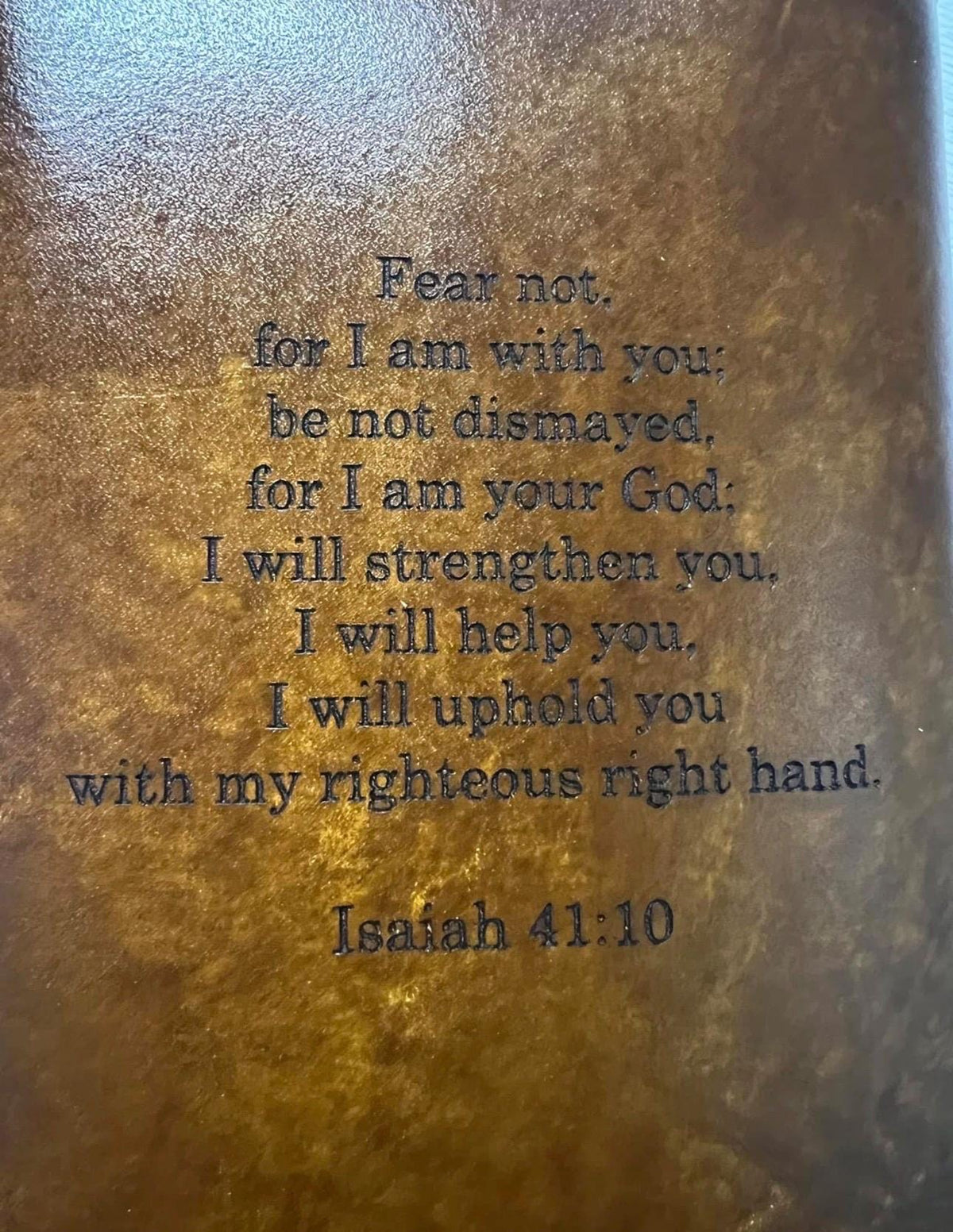 UPGRADE - Custom Quote Engraving Upgrade | Add a Personalized Quote to the Back of Your Leather Book Cover