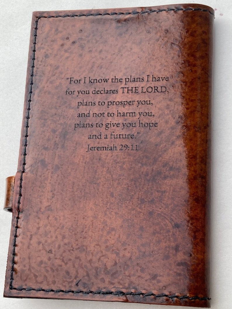 UPGRADE - Custom Quote Engraving Upgrade | Add a Personalized Quote to the Back of Your Leather Book Cover