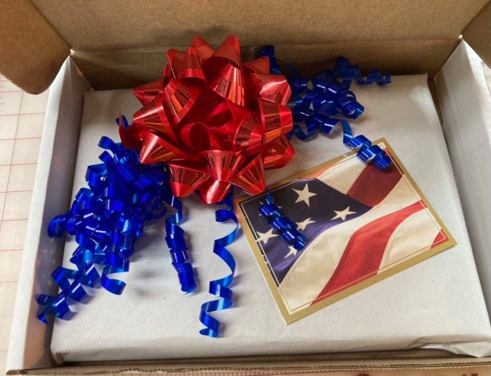 Patriotic Leather American Flag Book Cover