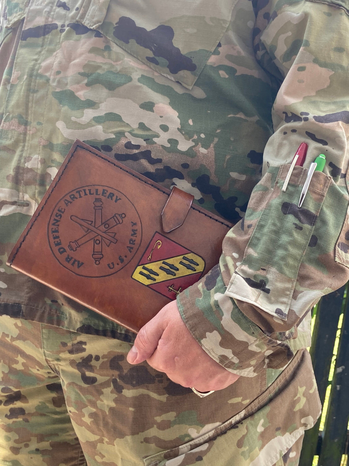 UPGRADE Custom Photo or Insignia Engraving Upgrade | Add an Image to the Back of Your Leather Book Cover