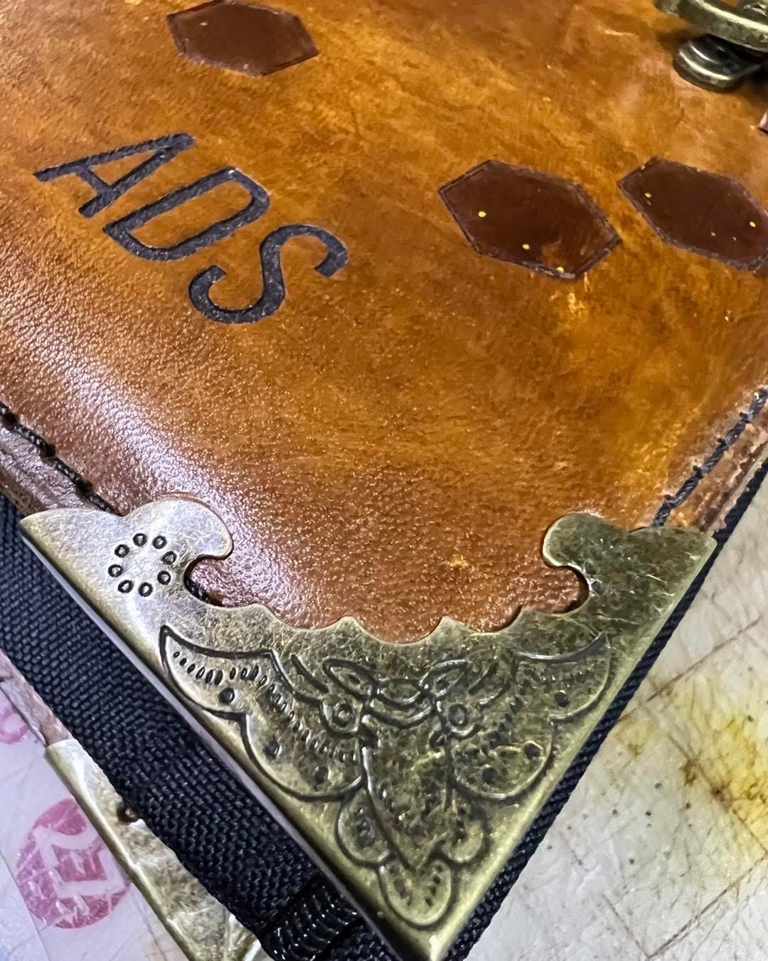 Upgrade - Antique Brass Corner Protectors | Leather Book Cover Upgrade