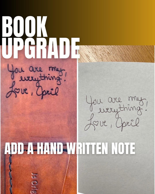 Handwritten Note Engraving Upgrade | Preserve a Personal Message in Leather