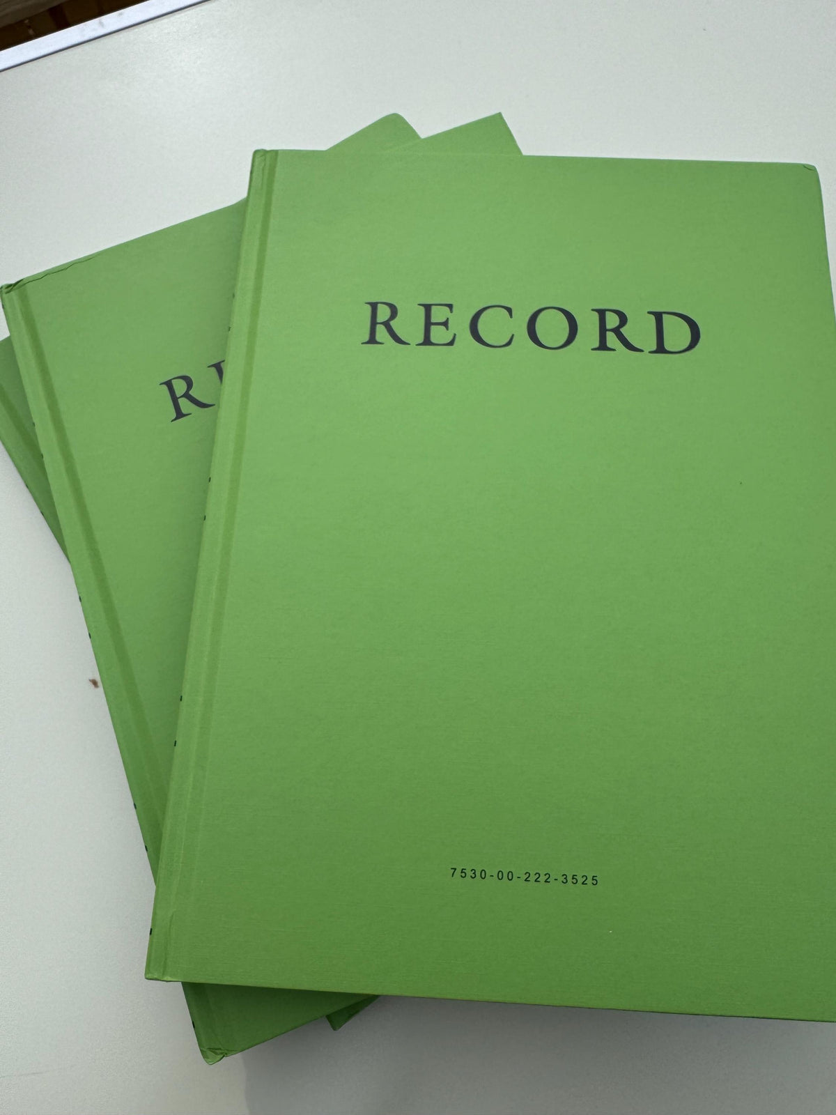 U.S. Military Green Record Book | 8" x 11" Replacement Notebook for Leather Covers