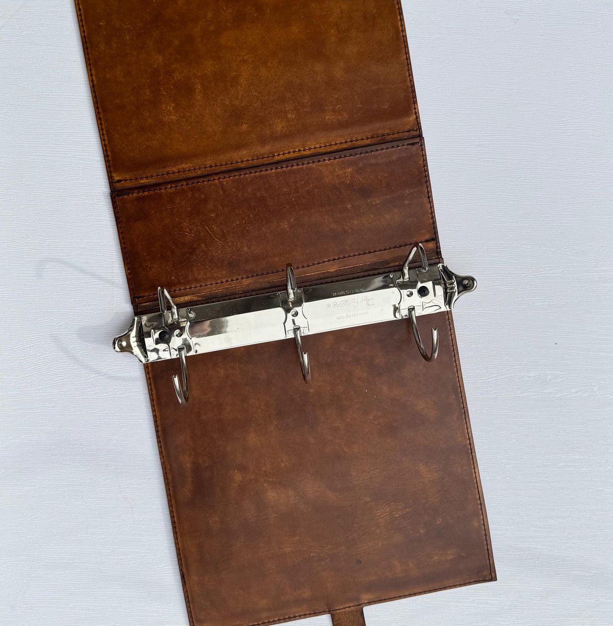 USCG Chief Charge Book | All-Leather 3-Ring Binder | Personalized Coast Guard Chief Binder