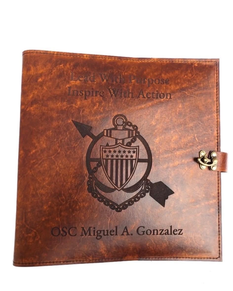 Create Your Own USCG Chief Charge Book Cover - 3 ring binder cover