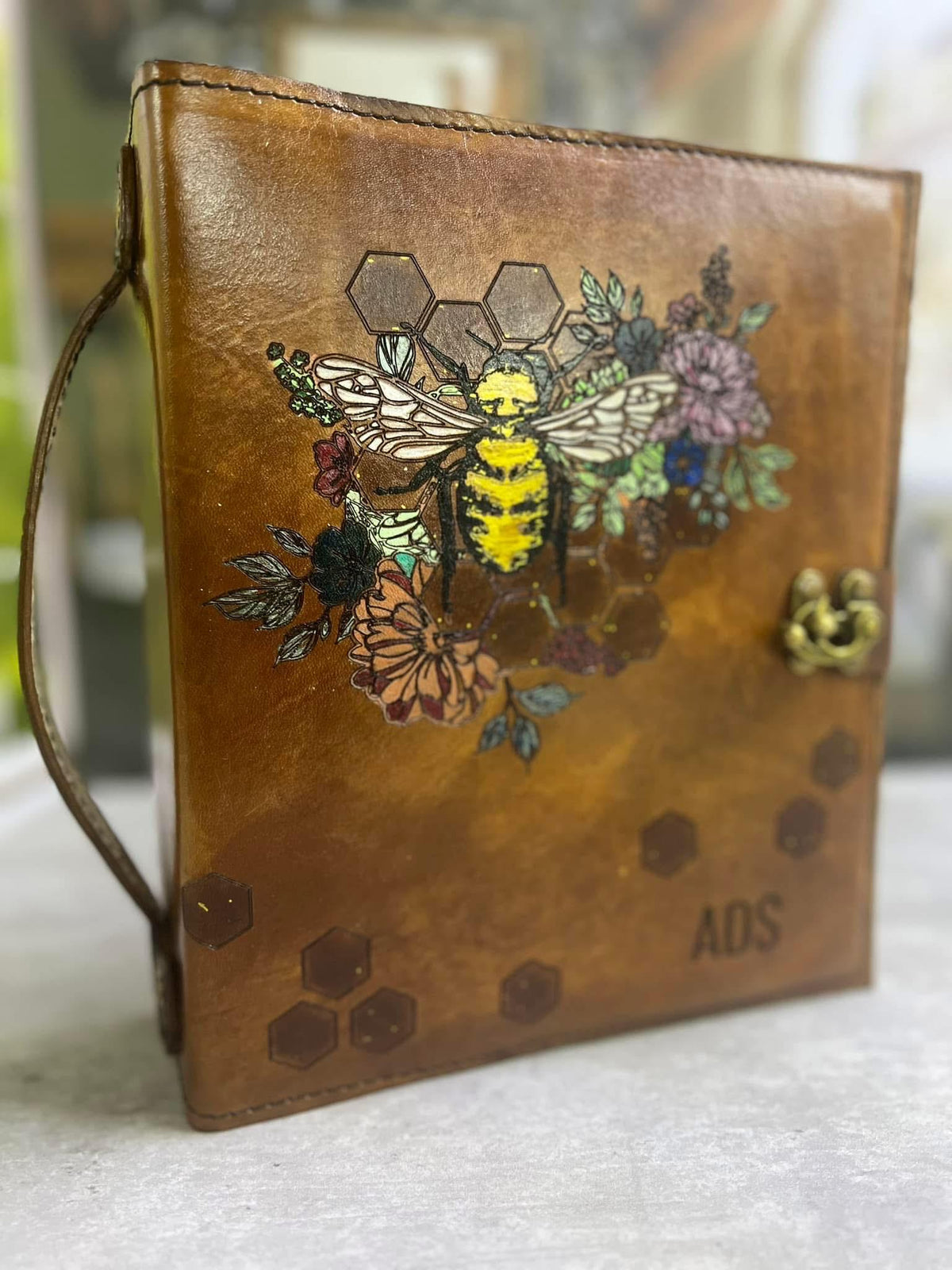 Add Color Upgrade | Hand-Colored Leather Book Cover Design