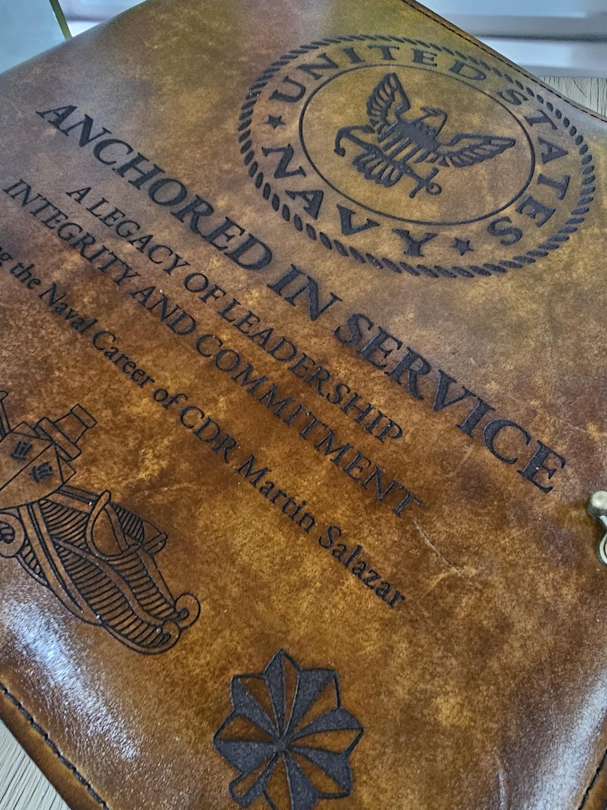 Create Your Own USCG Chief Charge Book Cover - 3 ring binder cover