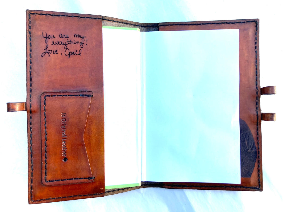 Handwritten Note Engraving Upgrade | Preserve a Personal Message in Leather