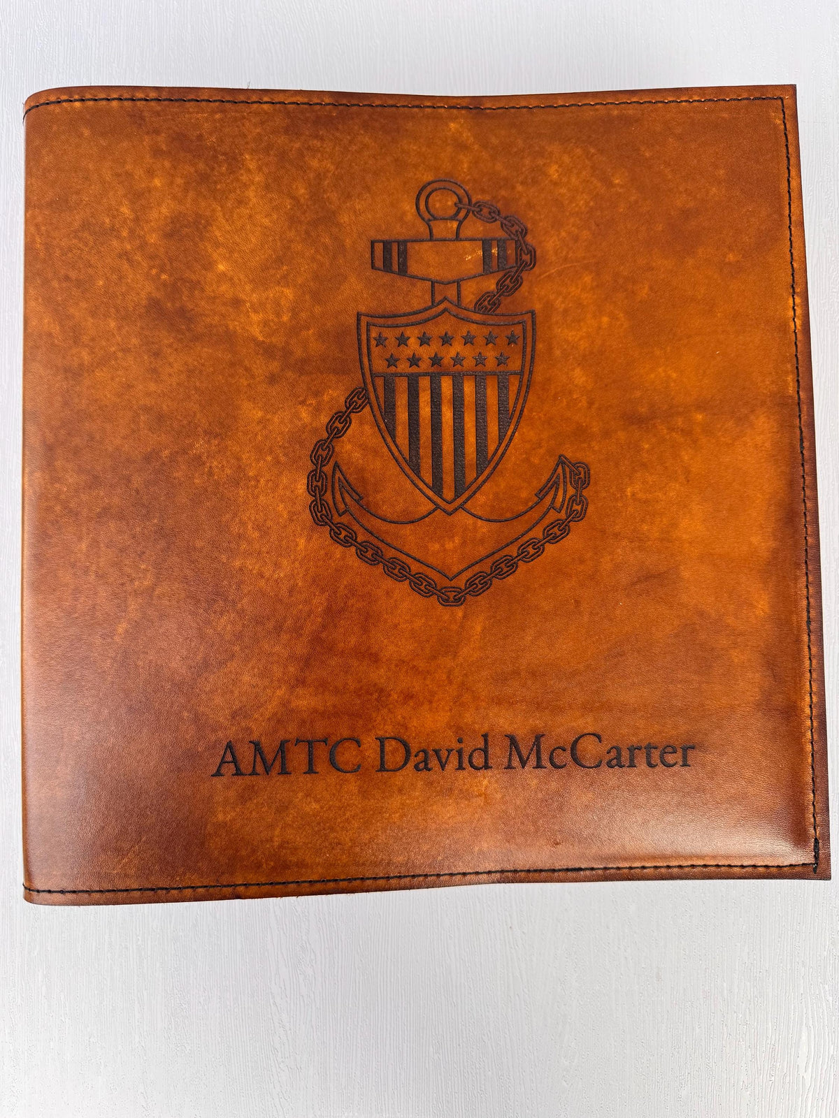 Create Your Own USCG Chief Charge Book Cover - 3 ring binder cover