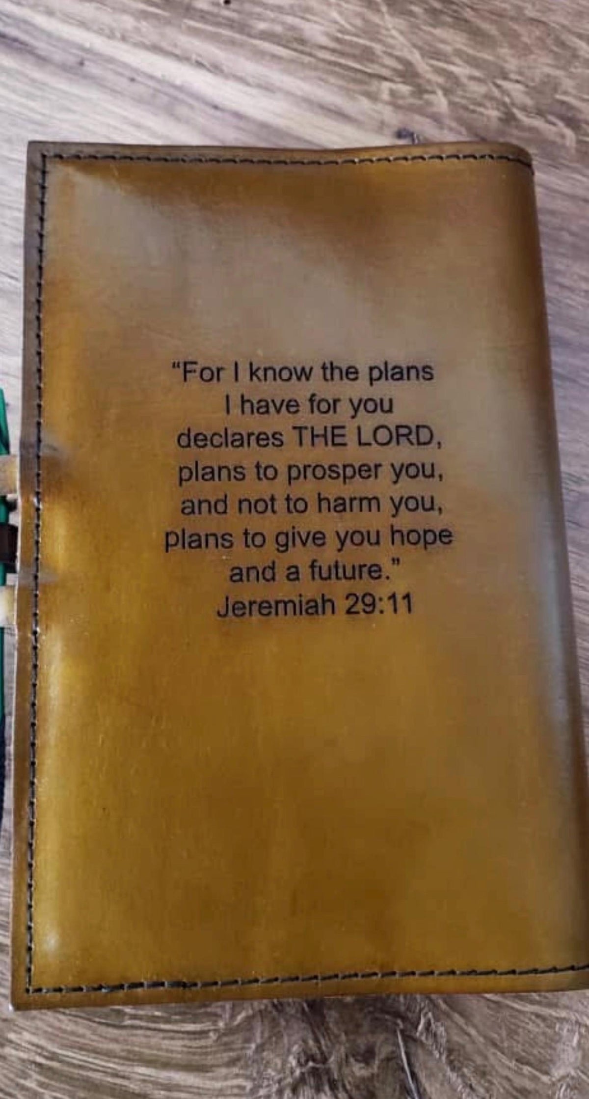 UPGRADE - Custom Quote Engraving Upgrade | Add a Personalized Quote to the Back of Your Leather Book Cover
