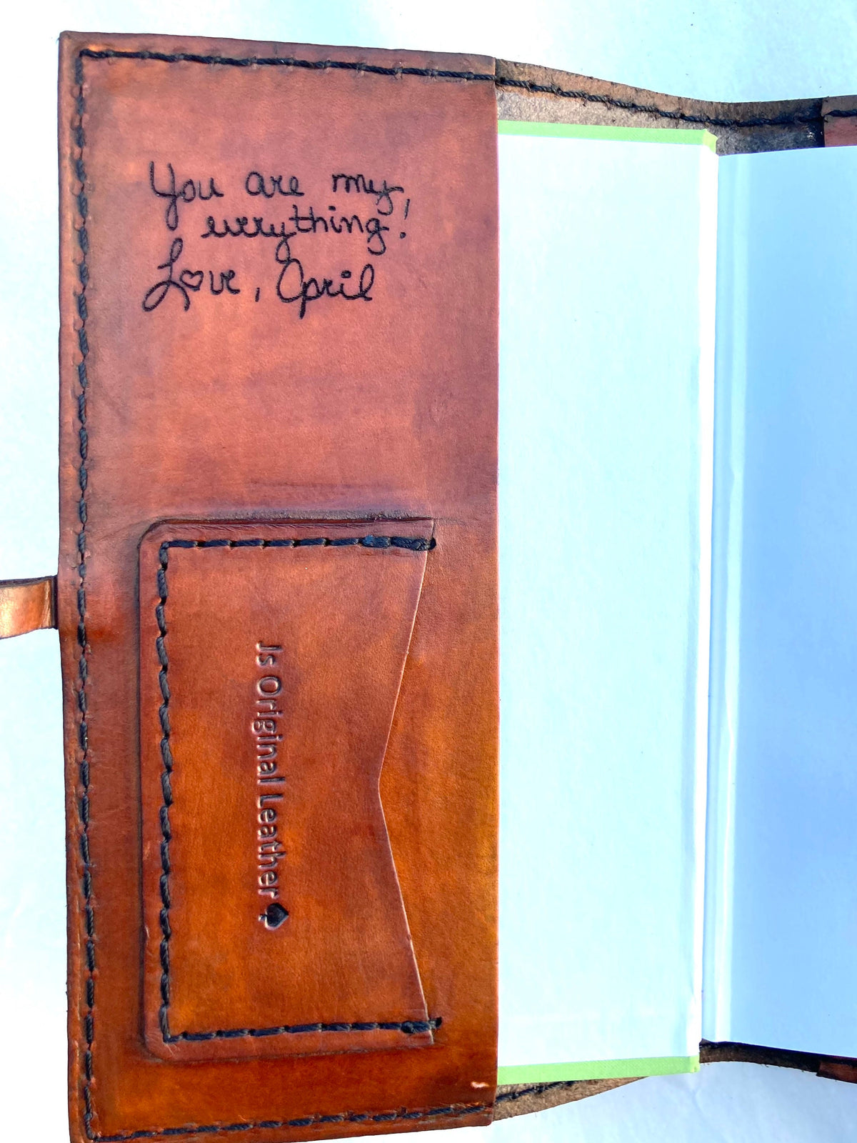 Handwritten Note Engraving Upgrade | Preserve a Personal Message in Leather